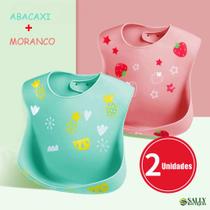 Babador Silicone Infantil Bandana Impermeável Para Bebê Migalhas Menina Blw Menino Bibs
