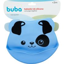 Babador Silicone Pega Migalha Cachorro Azul 09731 - Buba