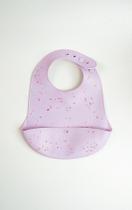 Babador Silicone Violeta com Detalhes Pippo