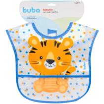 Babador Tigrinho Com Bolso Infantil Impermeável 13234 - Buba