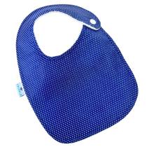 Babador tradicional Poá Azul Marinho - 1 peça Babador tradicional Poá Azul Marinho - 1 peça