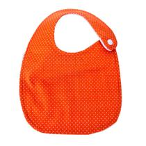Babador tradicional Poá Laranja - 1 peça Babador tradicional Poá Laranja - 1 peça