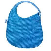 Babador tradicional Poá Mini Azul Jeans - 1 peça