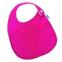 Babador tradicional Poá Pink - 1 peça Babador tradicional Poá Pink - 1 peça