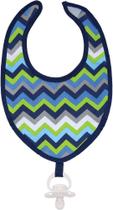 Babador Zig Zag Com Prendedor De Chupeta - Buba