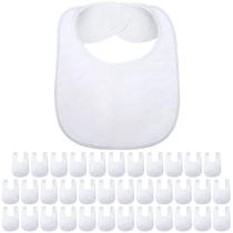 Babadores de bebê por sublimação Geyoga, 36 peças, laváveis a granel (brancos) Babadores de bebê por sublimação Geyoga, 36 peças, laváveis a granel (brancos)