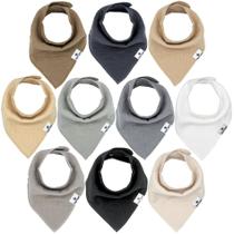 Babadores de Musselina DiaperSquad - Pacote com 10 (2 a 36 Meses) Babadores de Musselina DiaperSquad - Pacote com 10 (2 a 36 Meses)