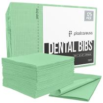 Babadores dentários descartáveis PlastCare 13 x 18 cm (pacote 125) verdes Babadores dentários descartáveis PlastCare 13 x 18 cm (pacote 125) verdes