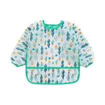 Babadores Impermeáveis Para Bebês E Crianças Com Mangas Longas, Avental De Alimentação Para Crianças