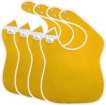 Babadores infantis grandes impermeáveis Toppy Toddler, 13x18 cm, pacote com 4