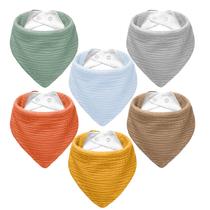 Babadores NISXABEBE Muslin Bandana Kit com 6 Unidades Cores Suaves