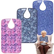 Babadores para adultos, protetor de roupas lavável Pedobi, 3 peças de borboleta Babadores para adultos, protetor de roupas lavável Pedobi, 3 peças de borboleta