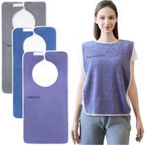 Babadores para adultos Wuwahold, pacote com 3 microfibras, supermacios e impermeáveis Babadores para adultos Wuwahold, pacote com 3 microfibras, supermacios e impermeáveis