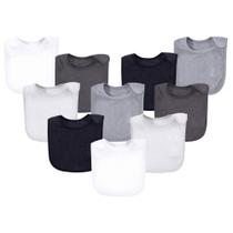 Babadores para bebês Hudson Baby Unissex Rayon Bamboo Terry, tamanho único