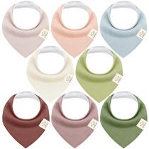 Babadores para bebês KeaBabies, pacote com 8 absorventes de algodão orgânico Babadores para bebês KeaBabies, pacote com 8 absorventes de algodão orgânico