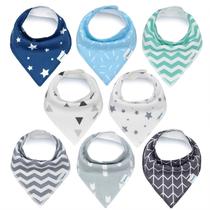 Babadores para bebês KiddyStar de algodão orgânico para meninos e meninas, presente GOTS Babadores para bebês KiddyStar de algodão orgânico para meninos e meninas, presente GOTS