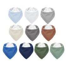 Babadores para bebês NISXABEBE Muslin Bandana Drool, pacote com 10 para meninos Babadores para bebês NISXABEBE Muslin Bandana Drool, pacote com 10 para meninos
