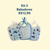 Babadores Plastificado 3 Unidades Masculino Babadores Plastificado 3 Unidades Masculino