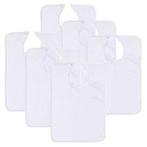 Babadores SIMPLI-MAGIC White Adult Terry, pacote com 6