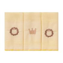 Babete Bublim C/3 Masculino Amarelo/Rei da Selva 580500F5 Babete Bublim C/3 Masculino Amarelo/Rei da Selva 580500F5