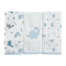 BABETE BUBLIM MALHAS DINO - Kit com 3 Unidades BABETE BUBLIM MALHAS DINO - Kit com 3 Unidades