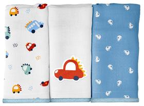 BABETE BUBLIM MALHAS URSA CORAÇÃO - Kit com 3 Unidades BABETE BUBLIM MALHAS URSA CORAÇÃO - Kit com 3 Unidades