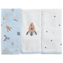 Babete Bublim Malhas Urso Espaço - Kit com 3 Unidades Babete Bublim Malhas Urso Espaço - Kit com 3 Unidades