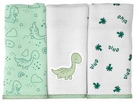 BABETE BUBLIM MALHAS URSO ESTRELAS - Kit com 3 Unidades BABETE BUBLIM MALHAS URSO ESTRELAS - Kit com 3 Unidades