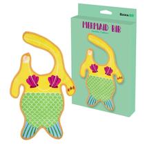 Babete de bebê GAMAGO Mermaid Terry Cloth, 6 meses ou mais, unissex Babete de bebê GAMAGO Mermaid Terry Cloth, 6 meses ou mais, unissex