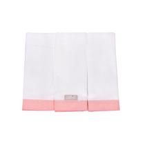 Babete Fralda Loupiot Cores Rosa - 3 Unidades Babete Fralda Loupiot Cores Rosa - 3 Unidades