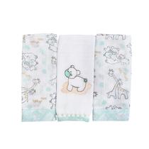 Babete Fralda Loupiot Temas Balão Bege - 3 Unidades