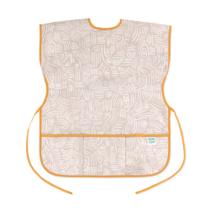 Babete impermeável de manga curta Smock Bumkins de 3 a 7 anos, bege boho Babete impermeável de manga curta Smock Bumkins de 3 a 7 anos, bege boho