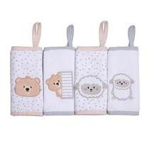 Babete papi friends soft - urso ovelha - 3 unidades