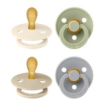 Babetes de Chupeta em Borracha Natural - Bico Simétrico (4 Unidades) Babetes de Chupeta em Borracha Natural - Bico Simétrico (4 Unidades)