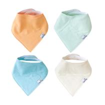 Babetes para bebês Copper Pearl, pacote com 4 unidades, algodão macio ajustável Babetes para bebês Copper Pearl, pacote com 4 unidades, algodão macio ajustável