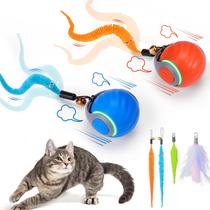 BABORUI 2 unidades de bolas interativas automáticas para gatos, 2 velocidades BABORUI 2 unidades de bolas interativas automáticas para gatos, 2 velocidades