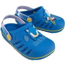 Babuch sonic speed menino infantil azul/branc