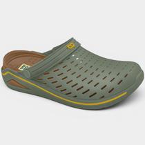 Babuche Boaonda Brave Masculino - Verde e Amarelo - 37/38 Babuche Boaonda Brave Masculino - Verde e Amarelo - 37/38