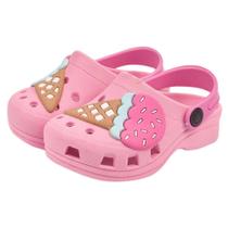 Babuche Chinelo Infantil Menina Sorvete Macio e Anatômico