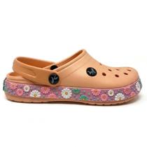 Babuche Com Tira Froral Kemo - CK10826