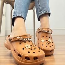 Babuche Feminina Plataforma C/ Pingentes Sandália Ortopédica