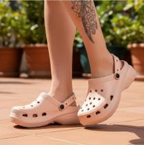 Babuche Feminina Plataforma Com Pingente Sandália Ortopédica Eva Super Leve