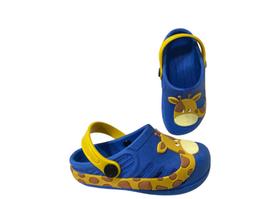Babuche Girafa Bebê Azul e Preto Infantil Babuche Girafa Bebê Azul e Preto Infantil