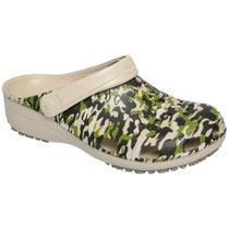 Babuche Infantil Camuflado Verde Militar Confortável Chinelo Babuche Infantil Camuflado Verde Militar Confortável Chinelo
