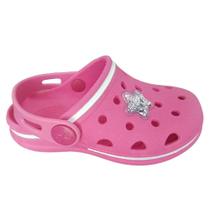 Babuche Infantil Clear Mini WorldColors Estrela Pink New
