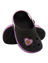 Babuche Infantil Coração Menina Fashion Sandália Escolar Confortável Macia