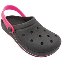 Babuche Infantil Feminina Sandália Chinelo Camin Preto Pink Babuche Infantil Feminina Sandália Chinelo Camin Preto Pink