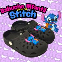 Babuche Infantil Feminino Stitch 25 ao 32 Confortável Macio Antiderrapante Escolar