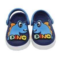 Babuche Infantil Joy Plugt Menino Dino Divertido Leve Confortável