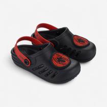 Babuche Infantil Marvel Ready Grendene Homem Aranha Preto